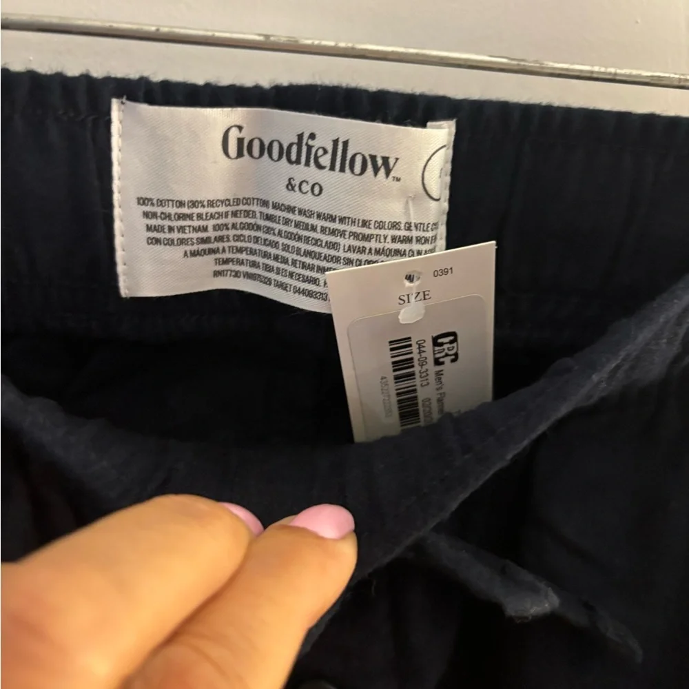 Men's Goodfellow & Co Navy Drawstring pajama / lounge Pants Sz S New